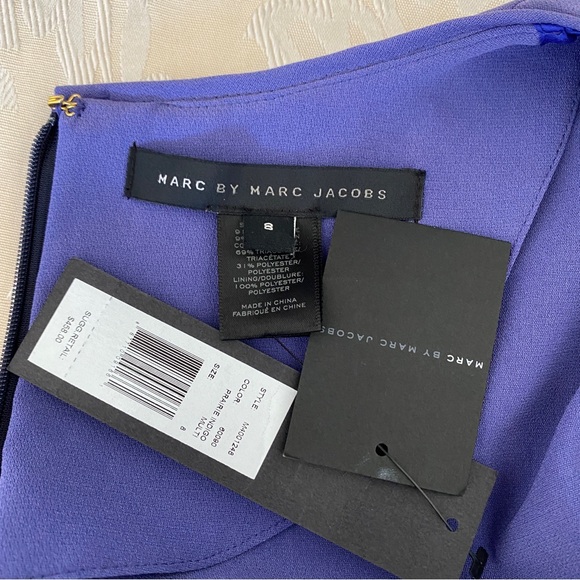 Marc Jacob purple navy 2 tone dress - Picture 6 of 8
